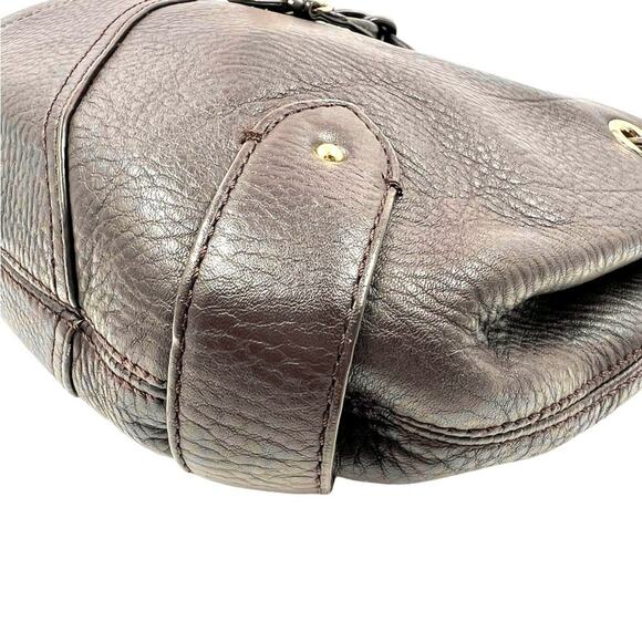 Cole Haan Casual Vintage Y2K Brown Leather Village Fog Crossbody Shoulder Bag - Picture 11 of 16